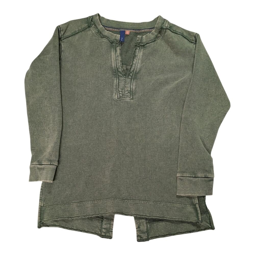 Pilcro Anthropologie Pullover Cotton Long Sleeve Sweatshirt